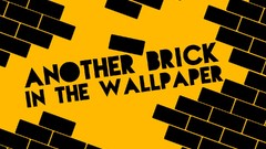 Typography parody Bricks yellow background funny pink floyd