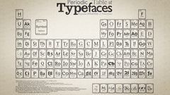 Typography Periodic Table charts