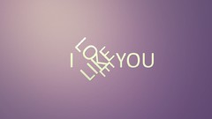 Typography purple background minimalistic