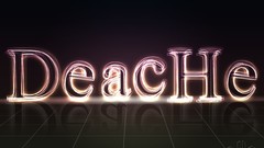 Typography reflections glowing