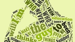 Typography silhouettes