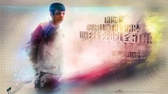 Typography Star Trek zachary quinto pointy ears artwork 