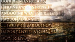 Typography twilight bokeh harry potter comparisons