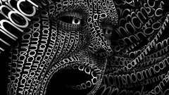 Typography typographic portrait