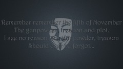 Typography V for Vendetta November poem Quotes