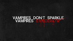 Typography Vampires twilight