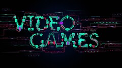 Typography video games digital art Turquoise