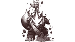 Tyranitar Simple Background