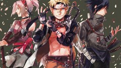 Uchiha sasuke uzumaki naruto haruno sakura naruto shippuden 