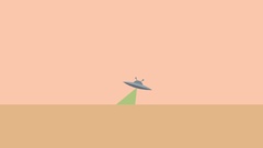 UFO minimalistic artwork