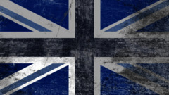 uk flag blue british flag digital art grunge