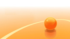 Ultimate orange abstract shape