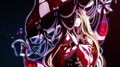 Umbrellas blondes long hair anime girls touhou yakumo yukari 