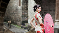 Umbrellas Chinese clothes