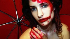 Umbrellas models susan coffey redheads