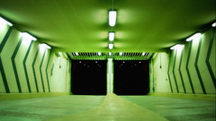 Underground Green color lights