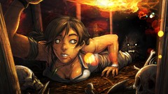 Underground tomb raider lara croft artwork
