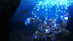 Underwater digital art