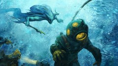 Underwater science fiction fantasy art