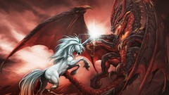 Unicorns 3d Dragons