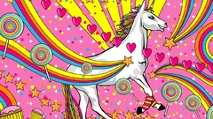 Unicorns cupcakes Horses rainbows