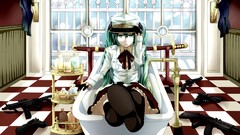 Uniforms Guns vocaloid gloves