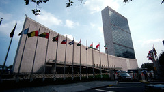 United nations building high