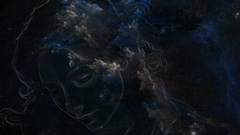 Universe girl face Art