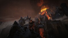 Unreal Engine 4 demon volcano video games fire fortress snow