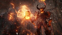 Unreal Engine 4 video games fortress fantasy weapon demon fire
