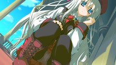 Upskirt Anime plaid skirt