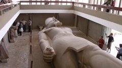 Upskirt Egypt statues