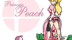 Upskirt princess peach