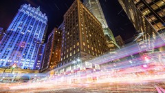 Urban cities cityscapes time lapse night time