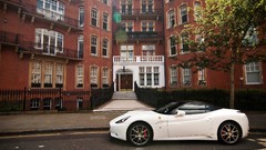 Urban Ferrari California white cars pictorial