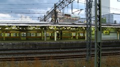 Urban railroad tracks