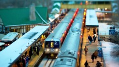 Urban tilt-shift trains