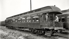 USA historic railway grayscale trains railroad car Amin Peyrovi