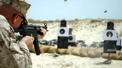 USMC mp5 submachine gun