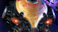 USSR astronauts 3d cyborgs digital art fantasy art