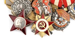 USSR military communism medals Russians