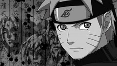Uzumaki naruto naruto shippuden grayscale
