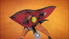 Uzumaki naruto naruto shippuden orange background yellow hair 