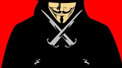 V for Vendetta Knives Daggers Guy Fawkes artwork cartoonish