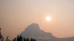 Vacation glacier three Montana 2003 forests pine trees glacier 