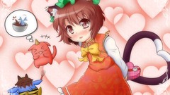Valentine anime girls touhou chen Chinese clothes