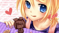 Valentine anime girls vocaloid kagamine rin reality