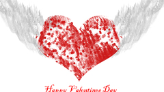 Valentines day happy red