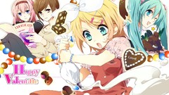 Valentines day hatsune miku vocaloid megurine luka kagamine rin 