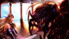 Valkyrie battles artwork aurora borealis